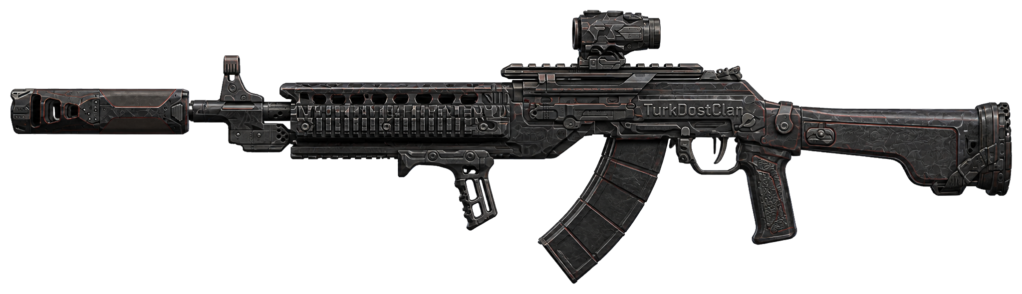 AN-94 — kabartmalı TurkDostClan temsili tasarım
