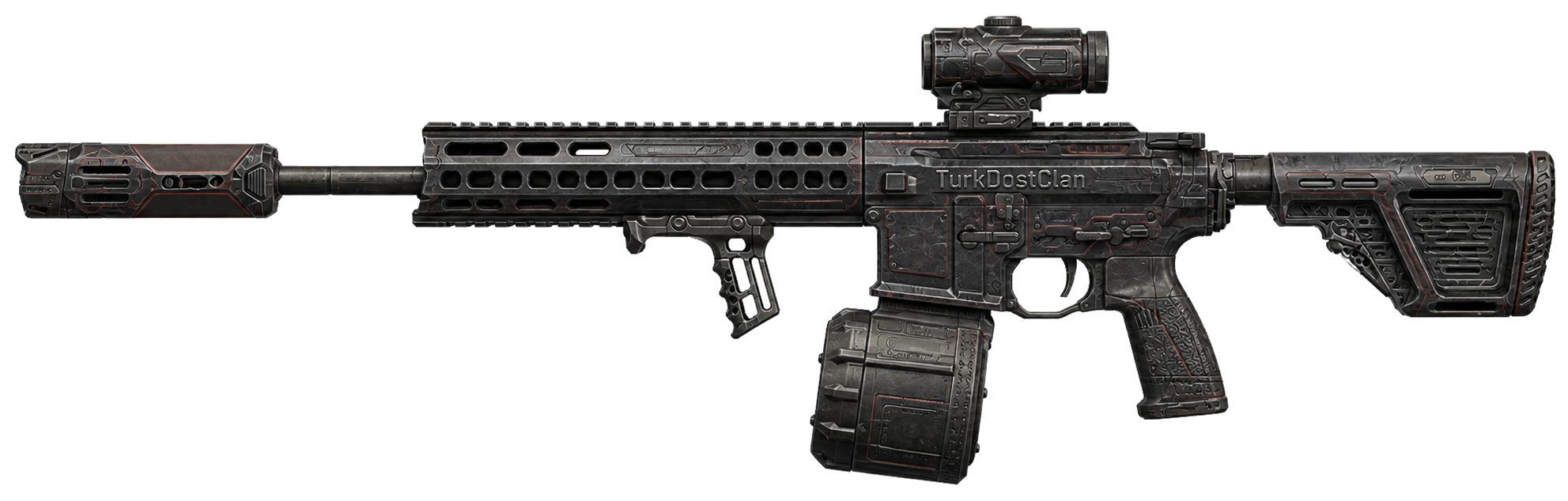 MK35 ISR — kabartmalı TurkDostClan temsili tasarım
