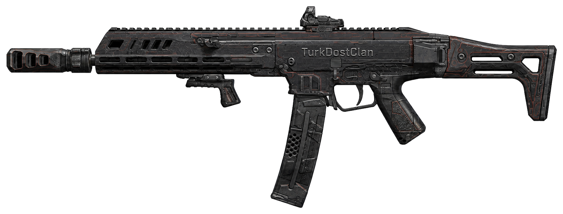 REV-46 — kabartmalı TurkDostClan temsili tasarım