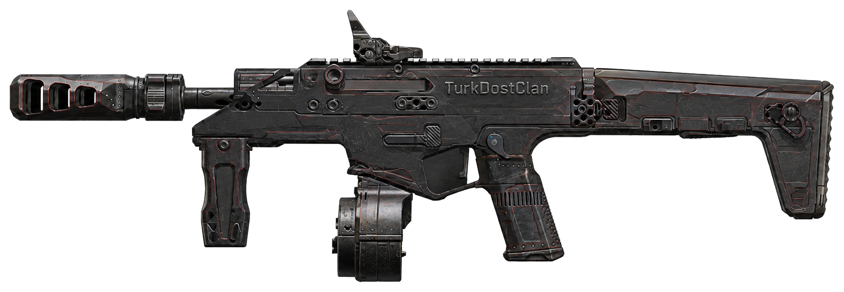 Ryden 45K — kabartmalı TurkDostClan temsili tasarım